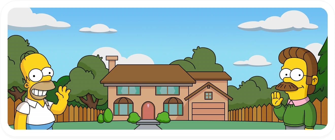 Monopoly GO x The Simpsons GO! album banner